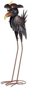 Dekoracia Mecco 6338, Havran, 66 cm, plech