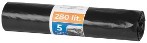 Vrecia Strend Pro, 280 lit., stavebné, čierne, EXTRA PEVNÉ, bal. 5ks