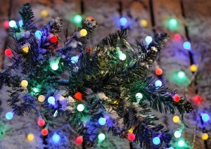 Reťaz MagicHome Vianoce Cherry Balls, 100 LED multicolor, IP44, 8 funkcií, L-9,90 m