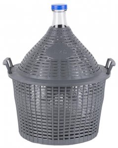 Demižón Strend Pro Cada Inco, sklo/plast, 20 lit., 485x390/305 mm
