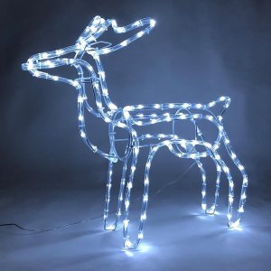 Dekorácia MagicHome VIanoce, Sob, 144 LED studená biela, 230V, 50 Hz, exteriér, 59x27,50x64 cm
