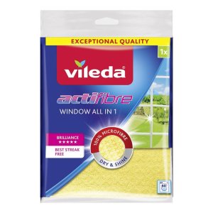 Handrička Vileda Actifibre, mikrovlákna, na okná