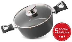 Hrniec MagicHome Black Line, 20 cm, 2,2 lit. s pokrievkou