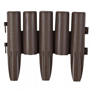 Palisáda GE037, 27x24 cm, PP, hnedá, flexi, 2,16m, bal. 8 ks