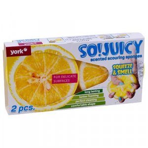 Hubka York SO!JUICY CITRUS, špongia na riad, 2 ks