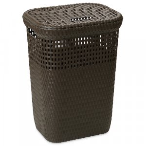 Kôš DEAhome Rattan Linen 60 lit, hnedý, na bielizeň, prádlo