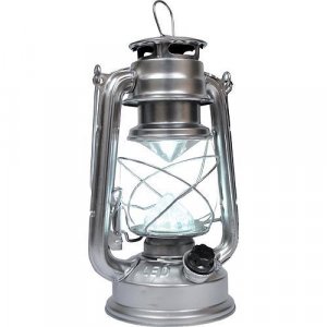 Lampas MagicHome LM3528, 15 LED, 15x11.5x23.5 cm, 4xAA, kov, strieborný