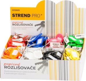 Rozlišovač Strend Pro, popisný, na kľúč, mix farieb, bal. 200 ks