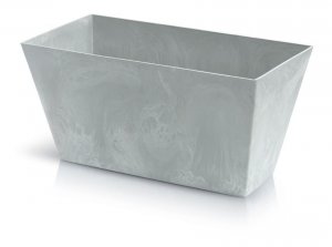 Kvetináč TUBUS Case Beton 400x216x200 mm, vzhľad betón
