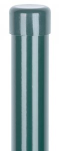 Stĺpik Strend Pro METALTEC, okrúhly, čiapočka, zelený, Zn+PVC, RAL6005, 48/2800/1,50 mm