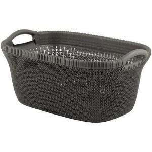 Kôš Curver® KNIT 3677 40L, hnedý, 60x27x39 cm, na bielizeň, prádlo