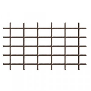 Mriežka Garden MEK6 145x72,5 cm, 4/4,7 mm, oporná na kvety, hnedá, záhradnícka
