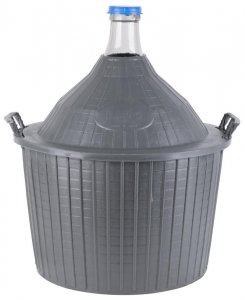 Demižón Strend Pro Cada Inco, sklo/plast, 54 lit., 650x520/405 mm