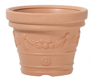 Kvetináč DECORA 300x235 mm, vzhľad tehla