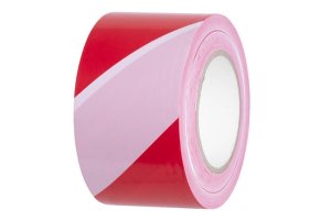 Páska Strend Pro, 75 mm, L-250 m, 60°C, PE, výstražná, červená/biela