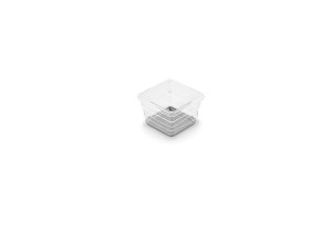 Organizér Curver® SISTEMO 1, priesvitný/sivý, 7,5x7,5x5 cm, do zásuvky
