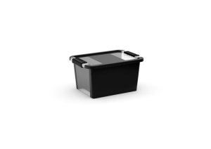 Box KIS Bi-Box S, 11L, čierny, 26x36,5x19 cm, s vekom
