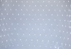 Reťaz MagicHome Vianoce Netled, 160 LED studená biela, MULTI CONNECT, jednoduché svietenie, biely ká
