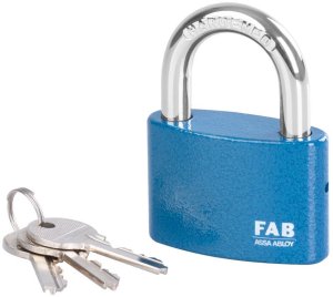 Zámok FAB 30H/63 mm, visiaci, 3 kľúče, Hardened