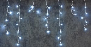Reťaz MagicHome Vianoce Icicle, 100 LED studená biela, MULTI CONNECT, cencúľová, jednoduché svieteni