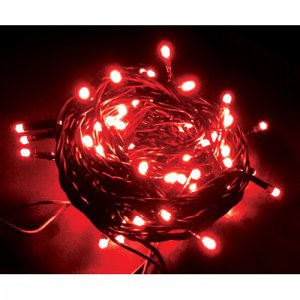 Reťaz MagicHome Vianoce Orion, 100 LED červené, 8 funkcií, 230V, 50 Hz, IP20, interiér, L-10 m