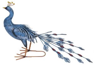 Dekoracia Mecco 8106, Páv, 46 cm, plech