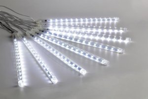 Reťaz MagicHome Vianoce Icicle, 240 LED studená biela, 8 cencúľov, vodopádový efekt, 230 V, 50 Hz, IP44, exteriér, osvetlenie, L- 2,50 x 0,30 m
