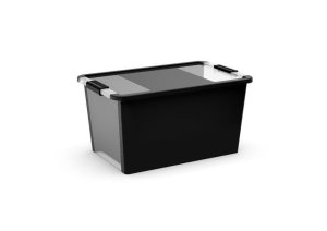 Box KIS Bi-Box L, 40L, čierny, 35x55x28 cm, s vekom