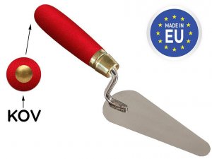 Lyžica Strend Pro Premium, s drev. rúčkou a kovovým ukončením, murárska, mačací jazyk, 160 mm, 0,7 mm, nerez