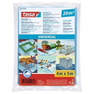 Fólia tesa® Universal, zakrývacia LDPE, pevná 17mi, modrá, 5x4 m