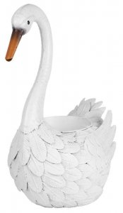 Dekoracia Mecco 2670, Hus, 43 cm, plech kvetinac