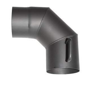 Koleno HS.K 090/160/2,0 mm, s klapkou a cistiacim otvorom