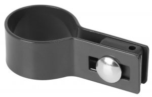 Objímka Strend Pro EUROSTANDARD, 38 mm, koncová, antracit, RAL7016, na okrúhly stĺpik