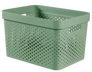 Kôš Curver® INFINITY DOTS, 17L, zelený, 27x36x22 cm