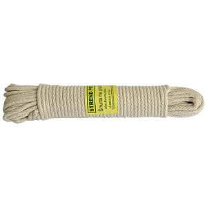 Snura na prádlo Cloth-Line 20 m/4 mm, Bavlna, biela