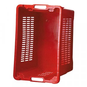 Prepravka ICS M401000, 40 lit, 56x35x31 cm, perforované steny, červená