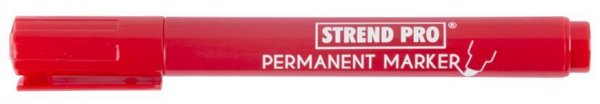 Značkovač Strend Pro Permanent, 12 ks, červený