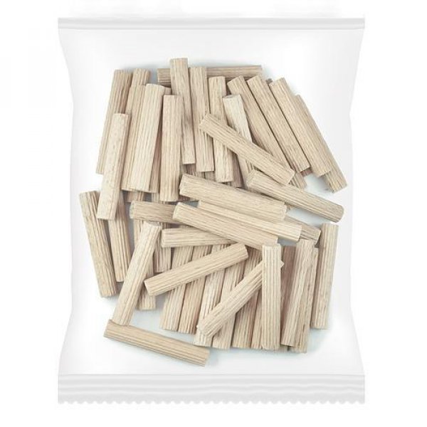 Kolík Dipro 35-2725, 08x30 mm, rýhovaný, drevený, bal. 50 ks