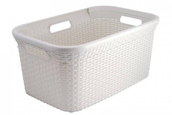 Kôš Curver® STYLE 45L, krémový, 59x27x38 cm, na bielizeň, prádlo