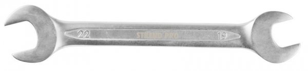 Kľúč Strend Pro 3113 19x22 mm, vidlicový, obojstranný, Cr-V