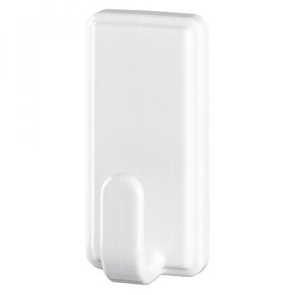 Háčik tesa® Powerstrips®, biely, hranatý, max. 2 kg