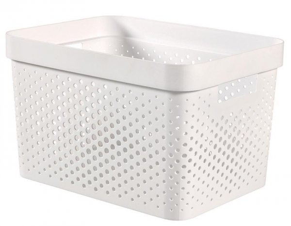 Kôš Curver® INFINITY RECYCLED 17L, biely, 36x27x22 cm