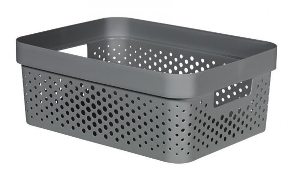 Kôš Curver® INFINITY RECYCLED 11L, antracit, 36x14x27 cm