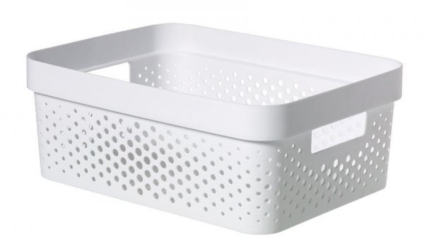 Kôš Curver® INFINITY RECYCLED 11L, biely, 36x14x27 cm