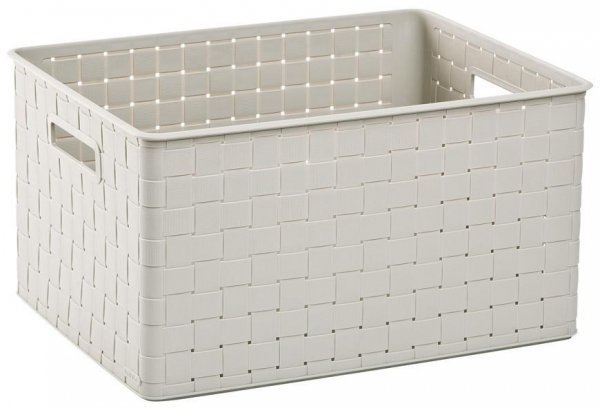 Kôš Curver® NUANCE L 30L, krémový, 43x23x33 cm