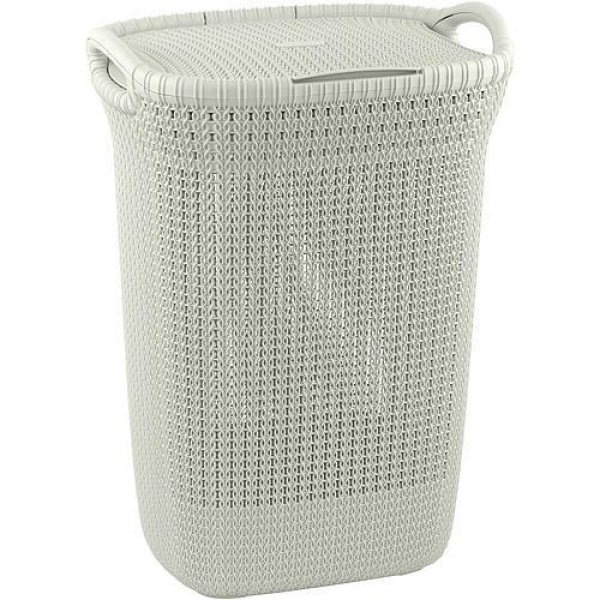 Kôš Curver® KNIT 3676 57L, krémový, 45x61x34 cm, na bielizeň, prádlo