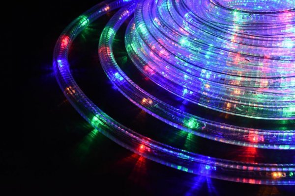 Reťaz MagicHome Vianoce Rolight, 240 LED multicolor, 8 funkcií, 230 V, 50 Hz, IP44, exteriér, L-10 m
