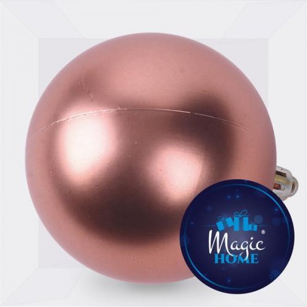 Guľa MagicHome Vianoce, 1 ks, ružová, na vianočný stromček, 15 cm