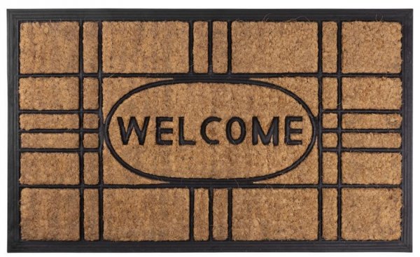 Rohozka MagicHome RBC 196, Welcome, 45x75 cm, guma/kokos