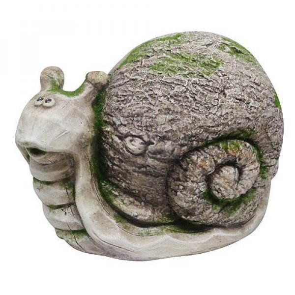 Dekoracia Gecco 8105, Slimák, magnesia, 22 cm